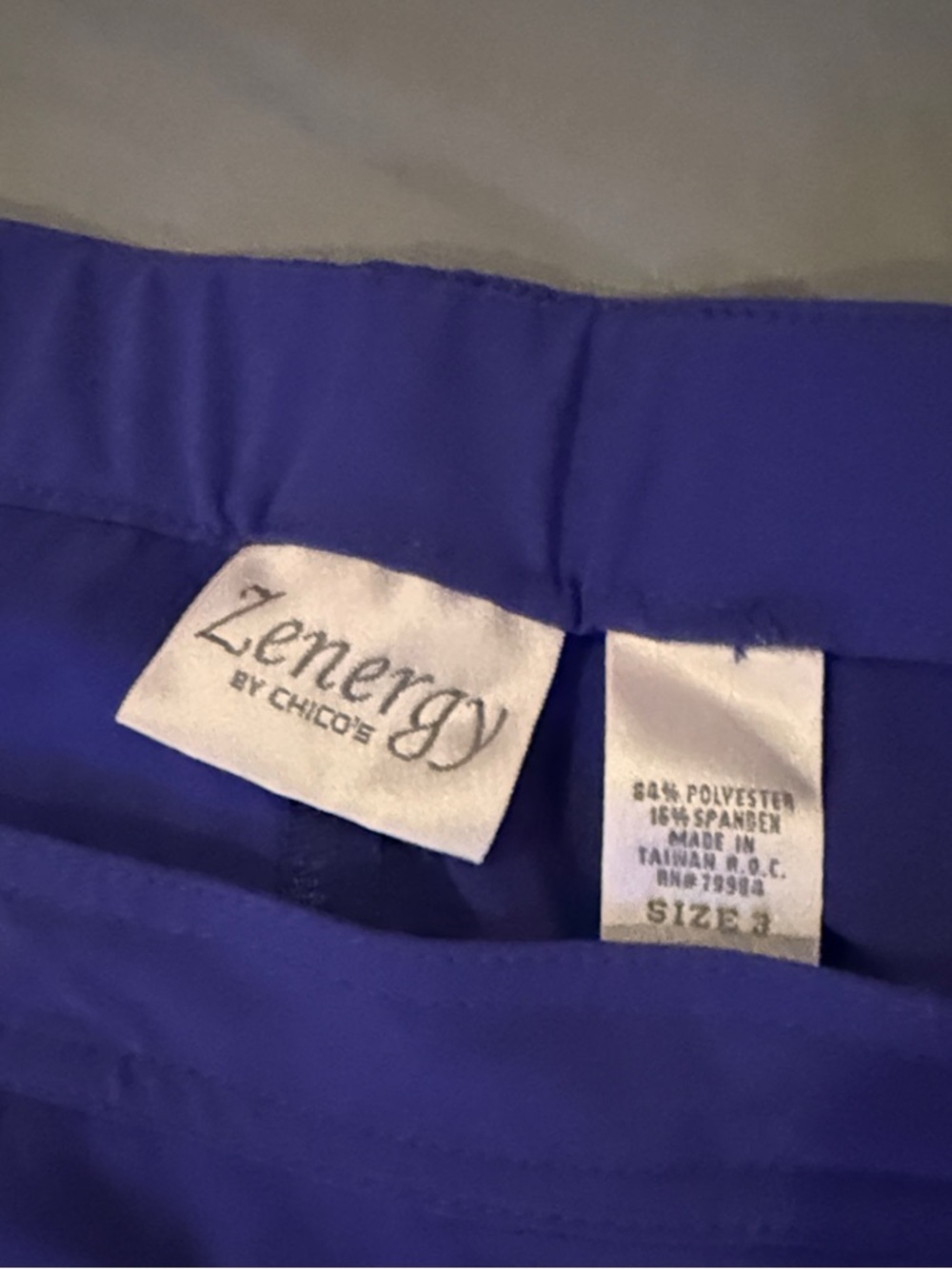 Chico's wide-leg trousers in cobalt blue - Picture 3 of 6